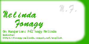 melinda fonagy business card